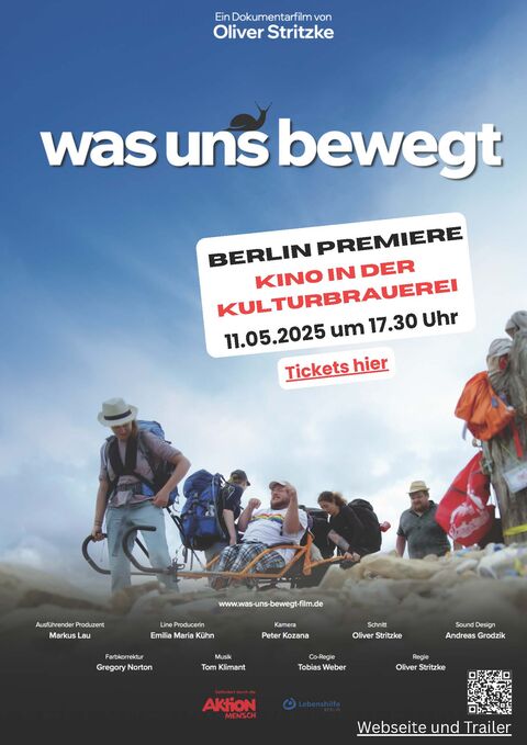 Filmpremiere "was uns bewegt" in der Kulturbrauerei Berlin