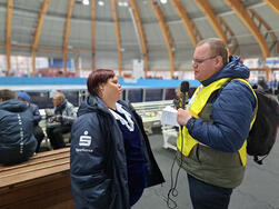 David interviewt eine Athlethin