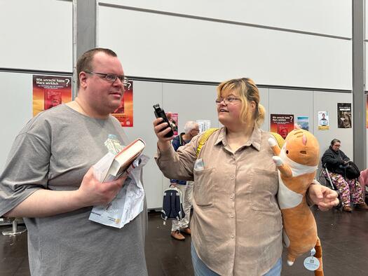 David und Cordula auf der Leipziger Buchmesse