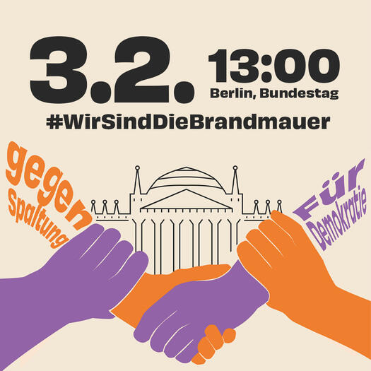 Demoaufruf: Wir sind die Brandmauer