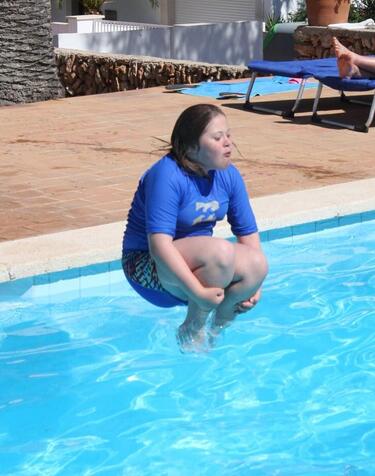 Sprung ins Wasser, Foto privat