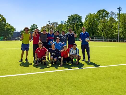 Fußballmannschaft des BWB, Foto Dennis Lenz