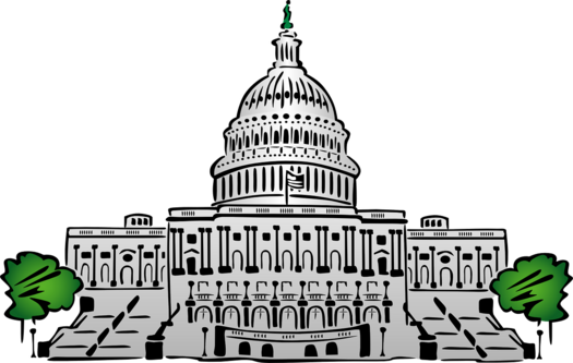 Das Kapitol in Washington, Bild: Clker Free Vector Images auf Pixabay