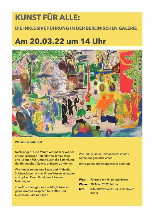 Kunst für alle - Flyer