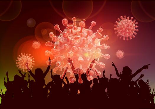 Corona und Party, Foto: Gerd Altmann auf Pixabay