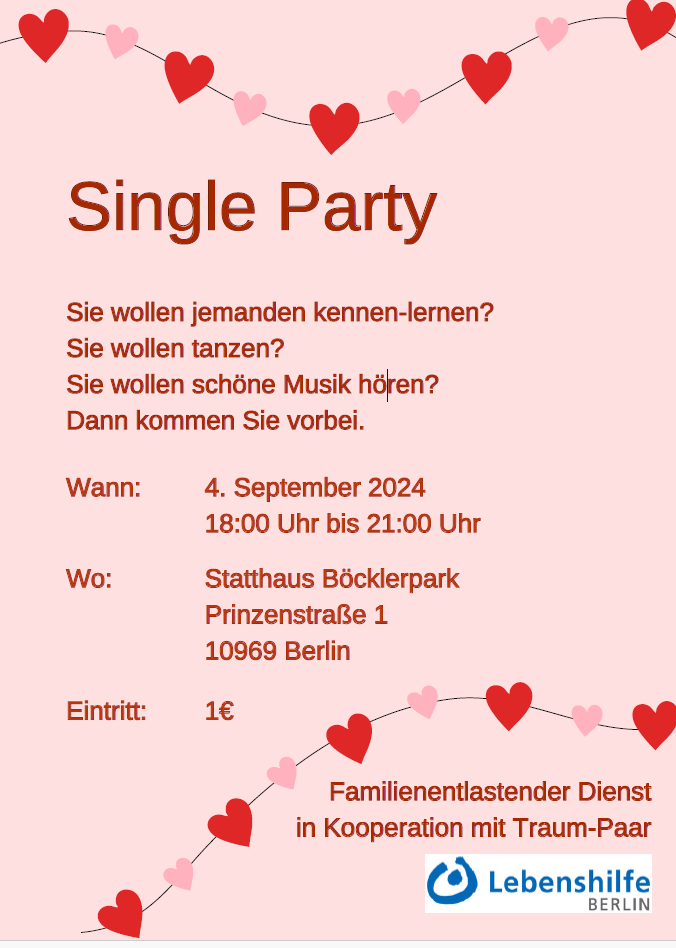 Plakat Single Party