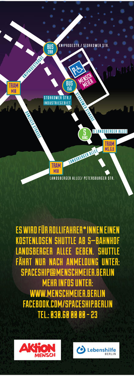 Spaceship Party, Flyer hinten