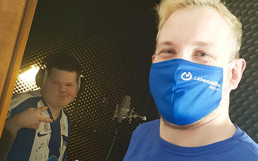 Josch und Graf Fidi im Tonstudio, Foto: Privat
