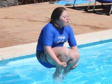 Sprung ins kühle Nass