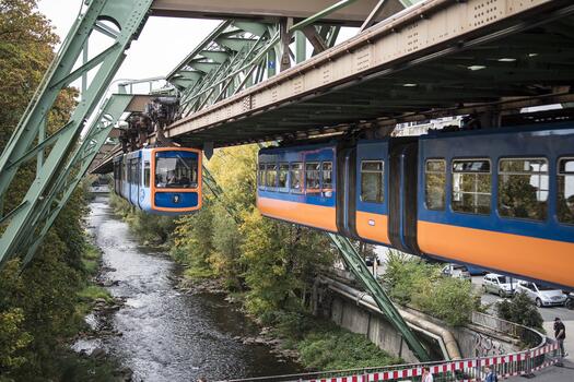 Wuppertaler Schwebebahn, Foto: Guido Mengele auf Pixabay