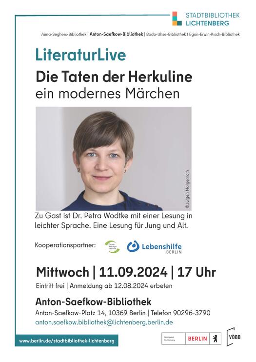 Plakat zur Lesung