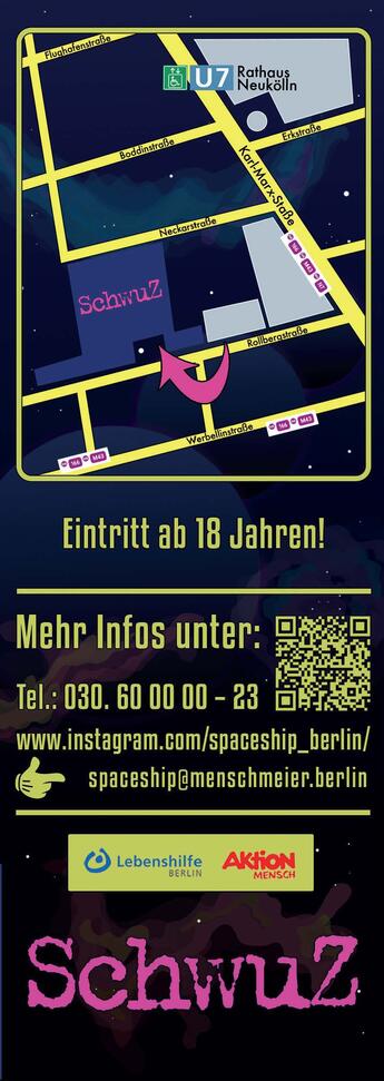 Flyer Spaceship Party, Seite 2