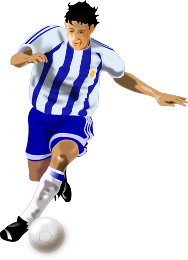 Fußballspieler, Bild: Clker Free Vector Images auf Pixabay