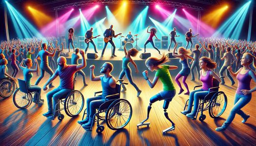 Rockkonzert für alle, hergestellt mit Künstlicher Intelligenzu