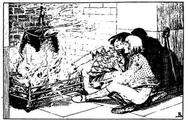 Die Kinder vor dem Feuer