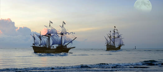 Piratenschiffe, Foto: Ruhan Basir auf Pixabay