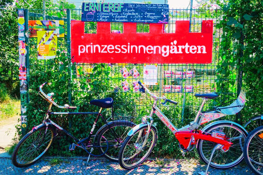 Fahrräder vor Prinzessinnengarten