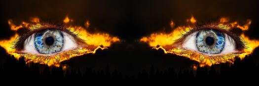 Augen in Feuer, Foto: Pixabay