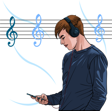 Musik hören: Foto Chakkree Chantakad auf Pixabay