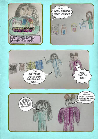 Es ist viel Müll entstanden bei der Party, wie soll es entsorgt werden?