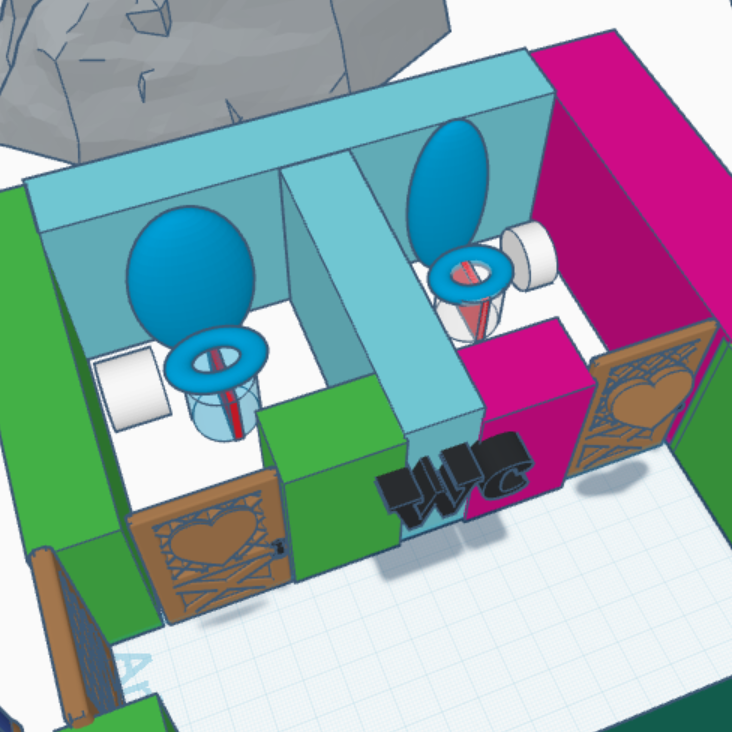 3D Tinker Cad - Komposttoilette