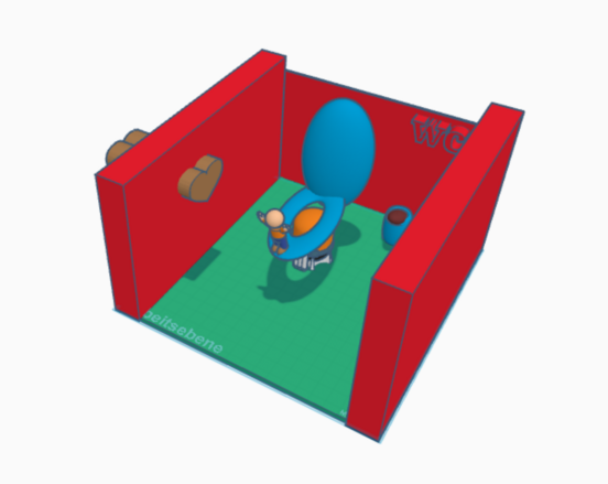 Tinker Cad - 3D-Toilette - Design 8