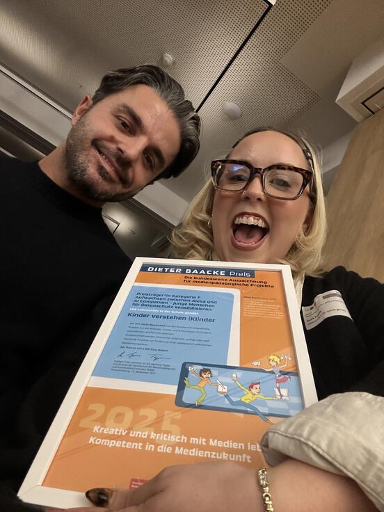 Urkunde Dieter Baacke Preis 2025