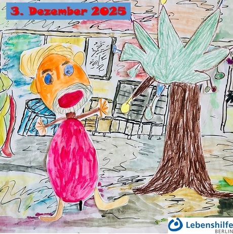 Bild: "Weihnachten" von Wolfgang Fassott und Herbert Meyer, Kunstwerkstatt der Lebenshilfe. Berlin.