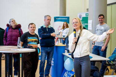 Die Eröffnung der zweiten Gesundheitstage der Lebenshilfe Berlin. © Dennis Lenz