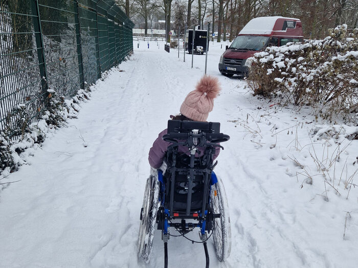 Gruppe 6: Leider ist der Weg nicht barrierefrei.